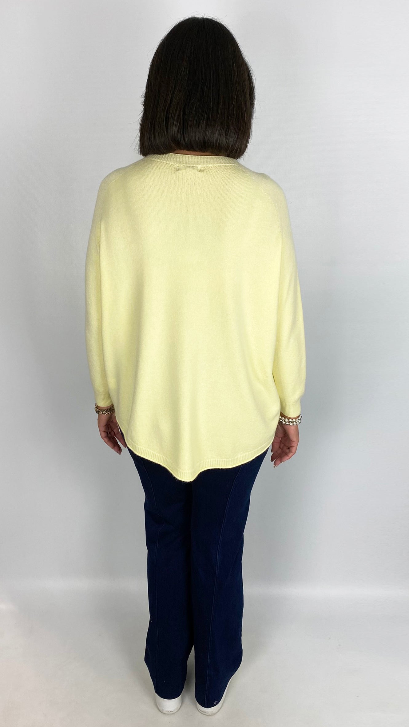 My ribbed round neck curved hem jumper | 5 Colours