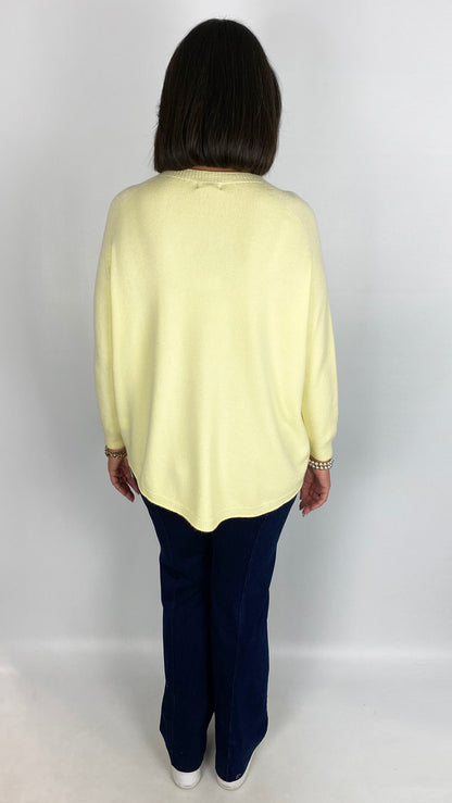 My ribbed round neck curved hem jumper | 5 Colours