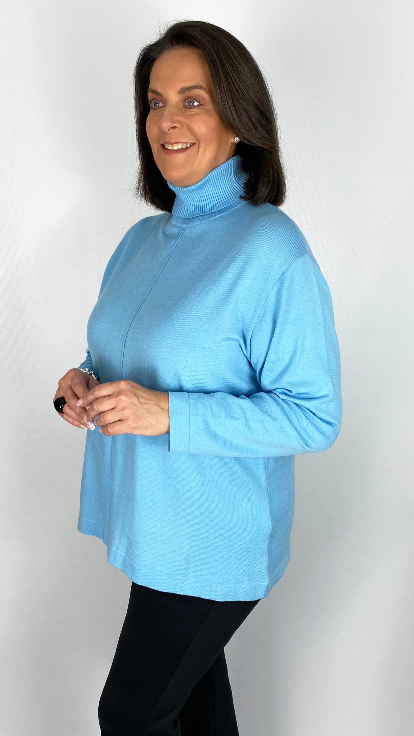 Centre-seam rollneck jumper by Mat (3 Colours)