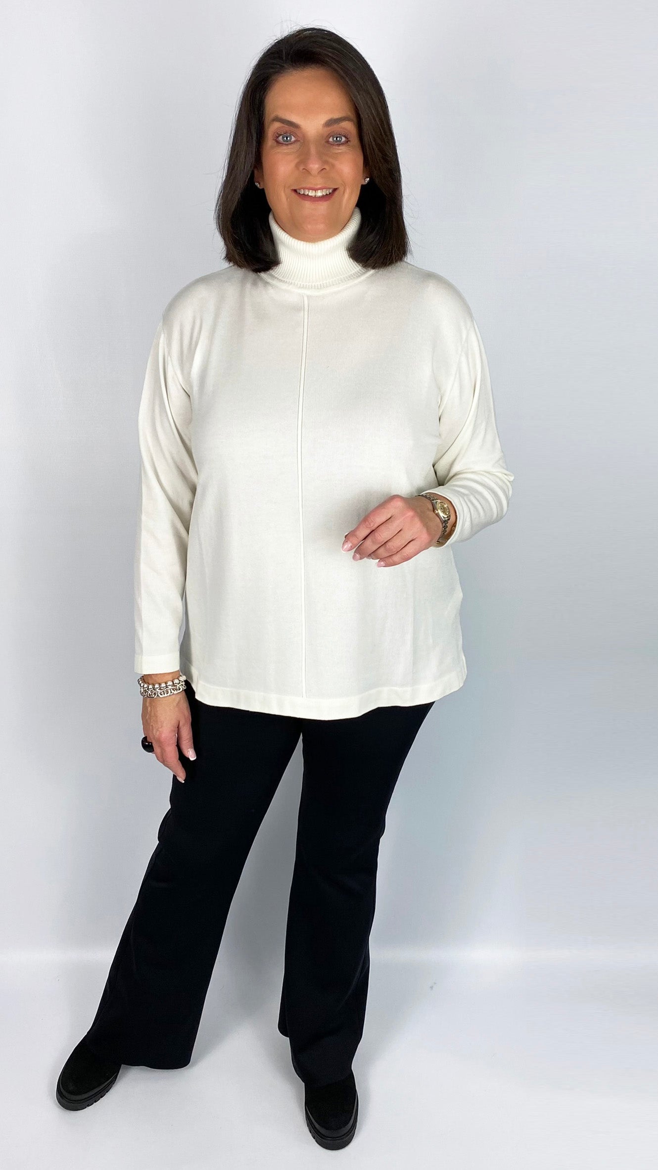 Centre-seam rollneck jumper by Mat (3 Colours)