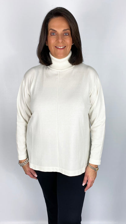 Centre-seam rollneck jumper by Mat (3 Colours)