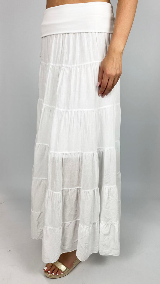 Tiered maxi skirt | 4 Colours