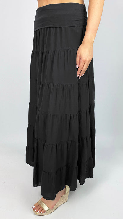 Tiered maxi skirt | 5 Colours