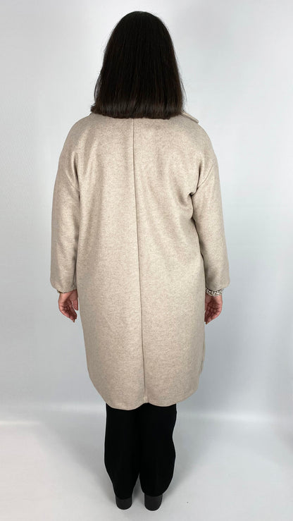 Relaxed fit double breasted midi coat (2 Colours)