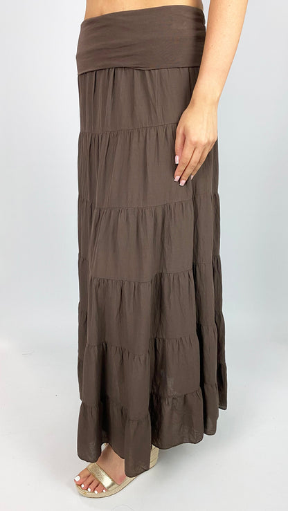 Tiered maxi skirt | 4 Colours