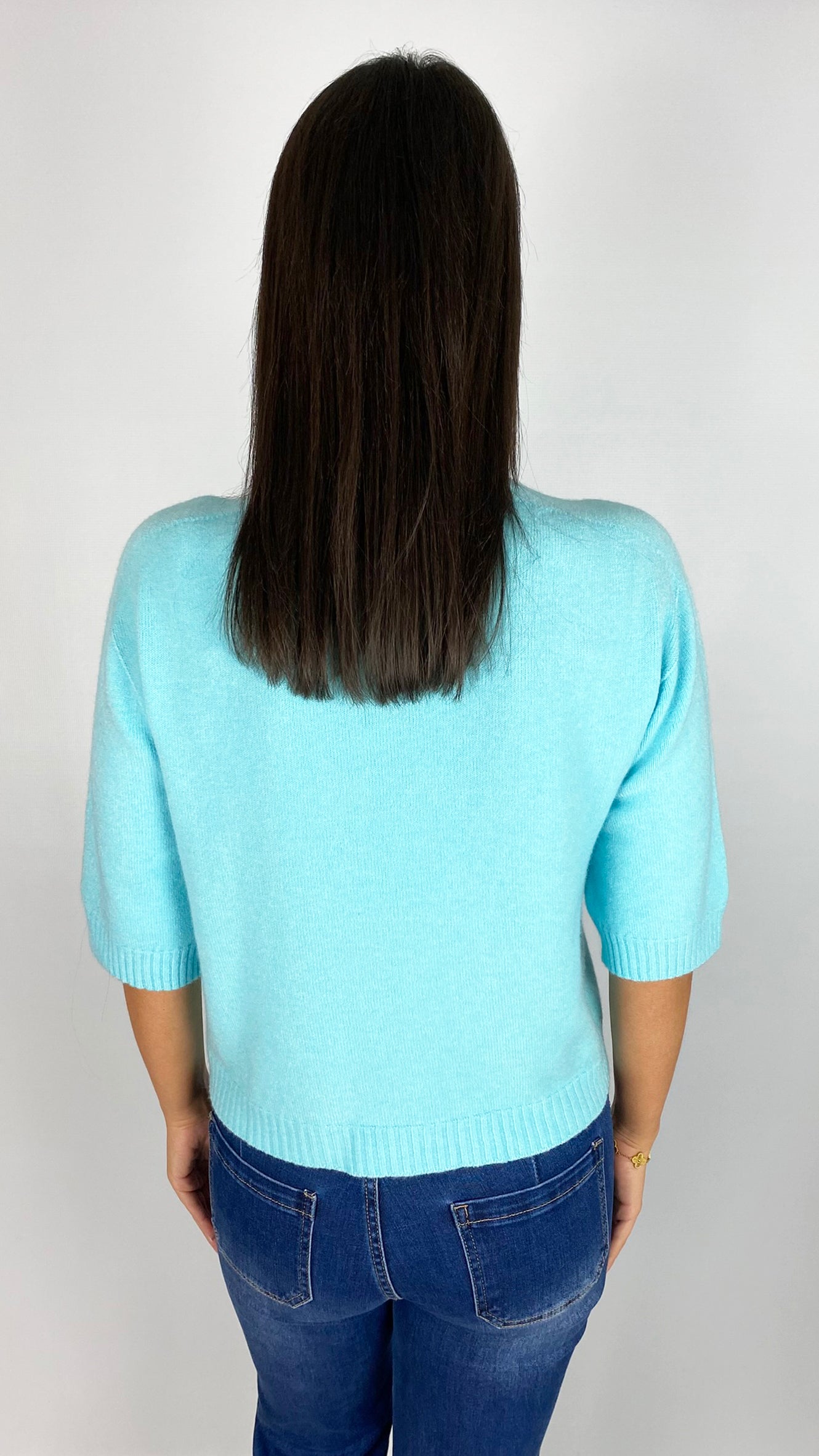 My ribbed detail half sleeve jumper | 4 Colours