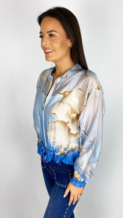 Zip-through bomber jacket | 3 Print Colours