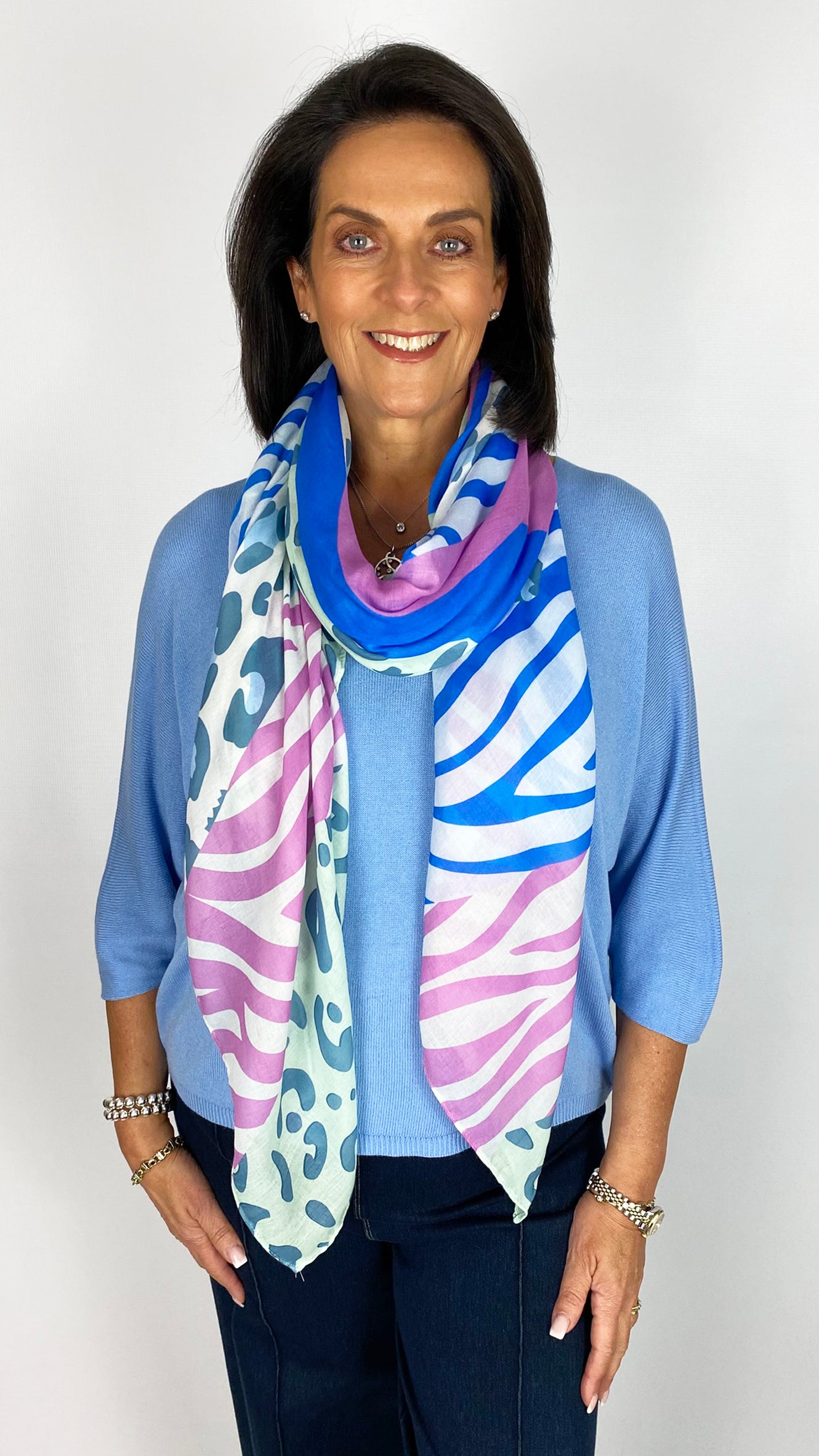 Lightweight animal print scarf | 3 Colours