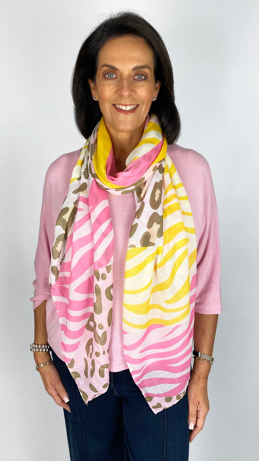 Lightweight animal print scarf | 3 Colours