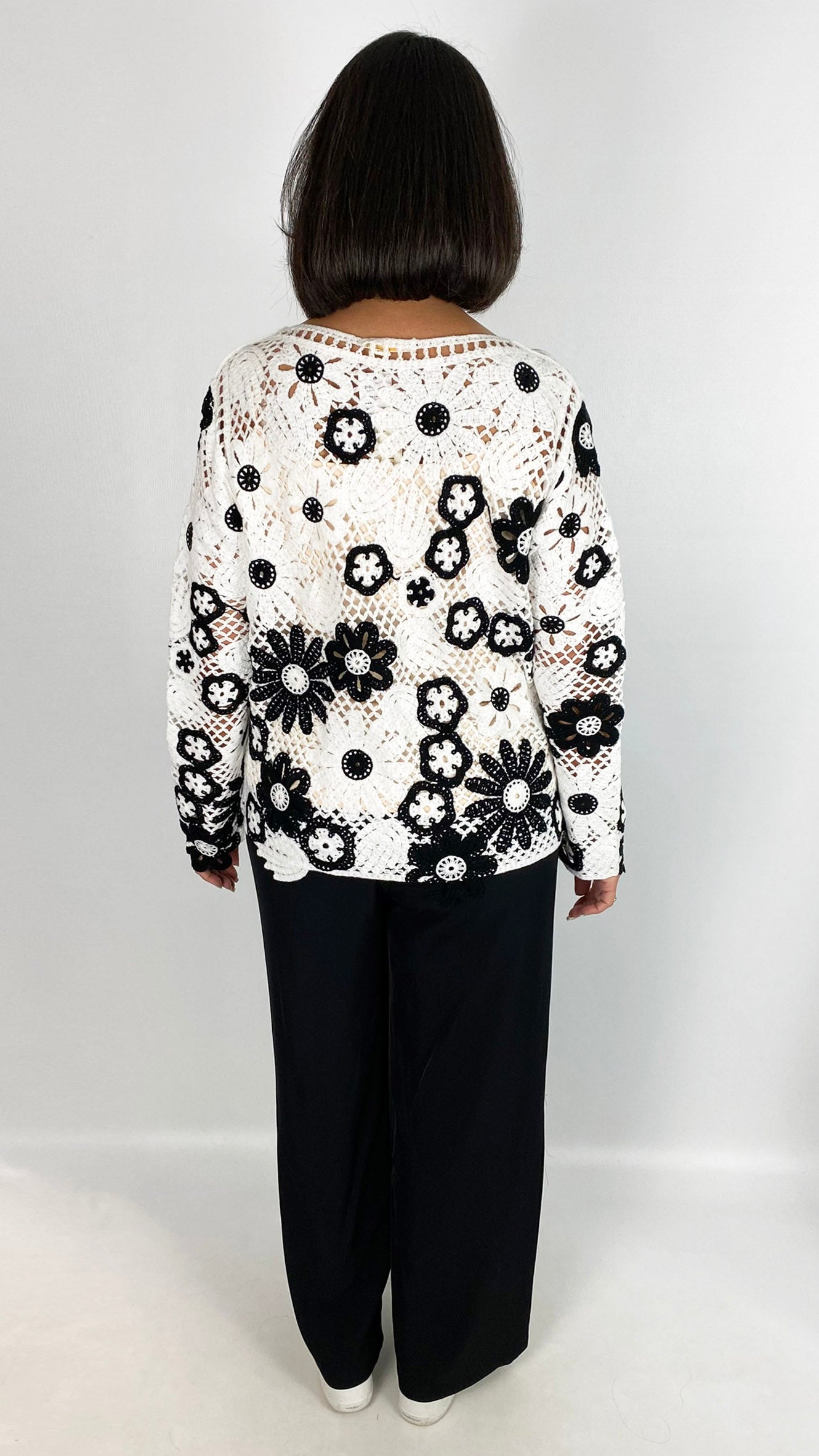 Crochet flower jumper | 2 Colours | by Malissa J