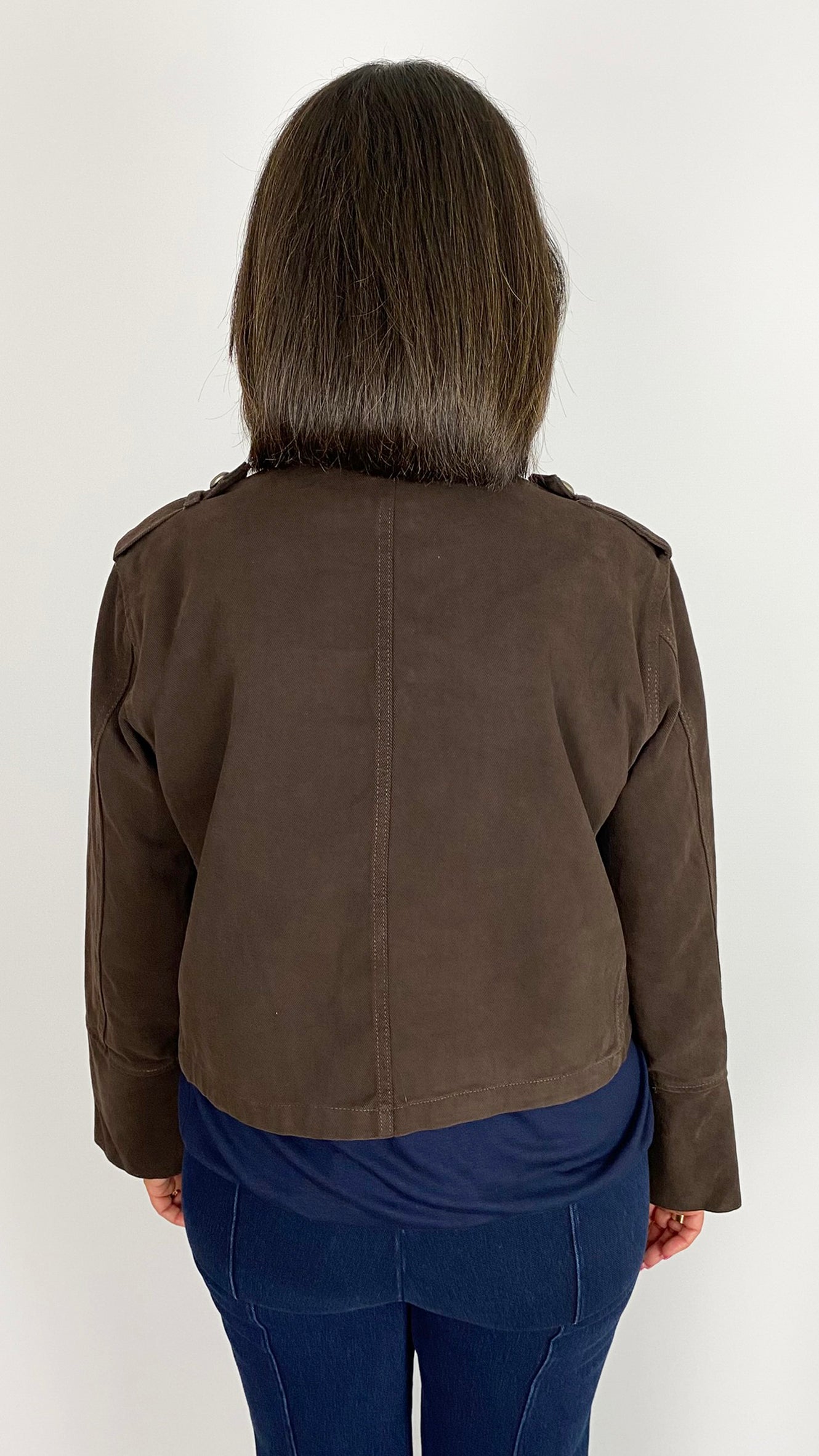 Military style cotton denim jacket | 2 Colours |2 Sizes