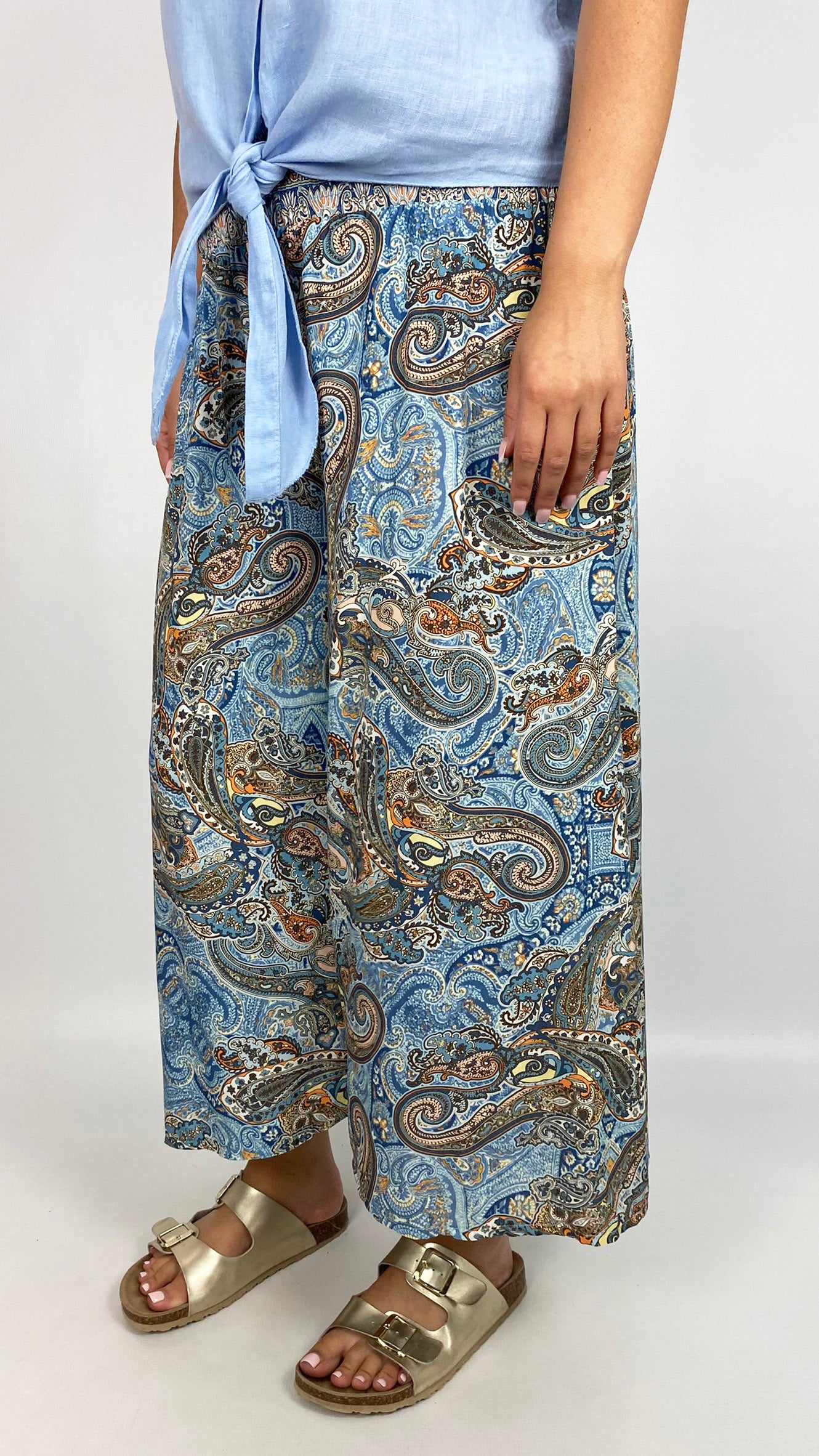 Print culotte pull-on pants | 4 Prints