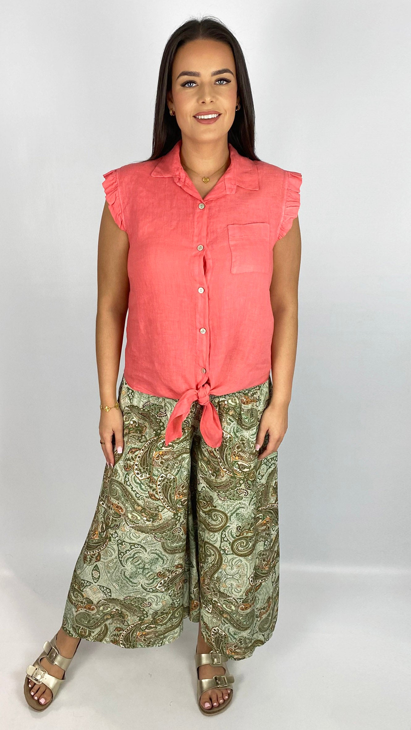 Print culotte pull-on pants | 4 Prints
