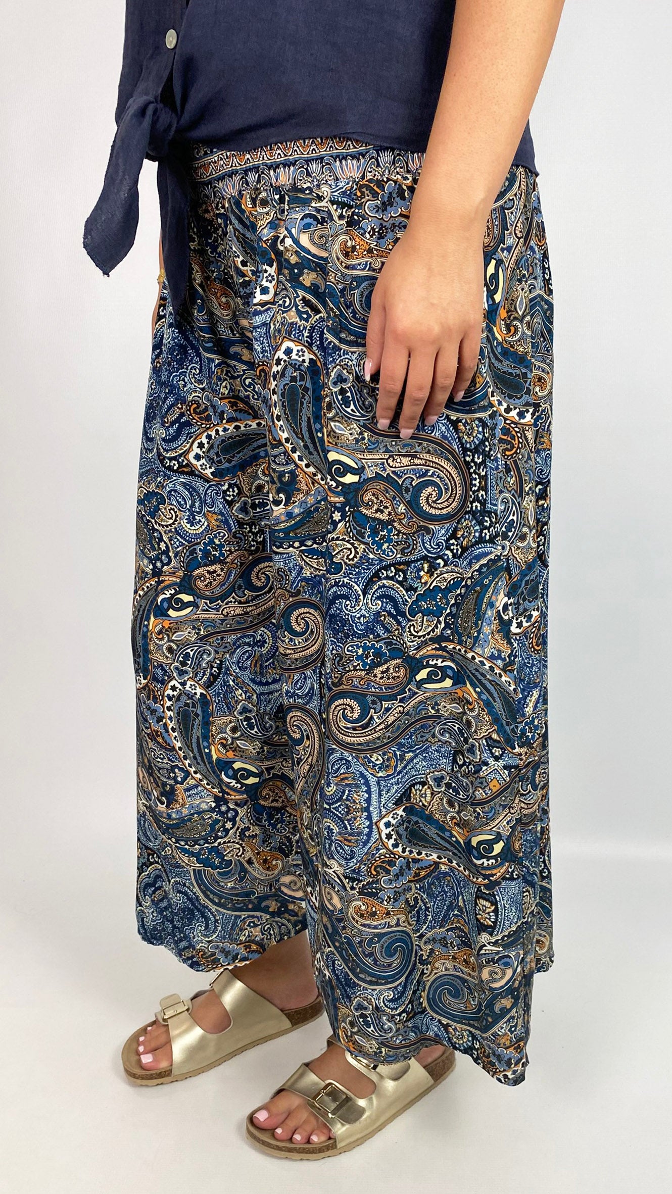 Print culotte pull-on pants | 4 Prints