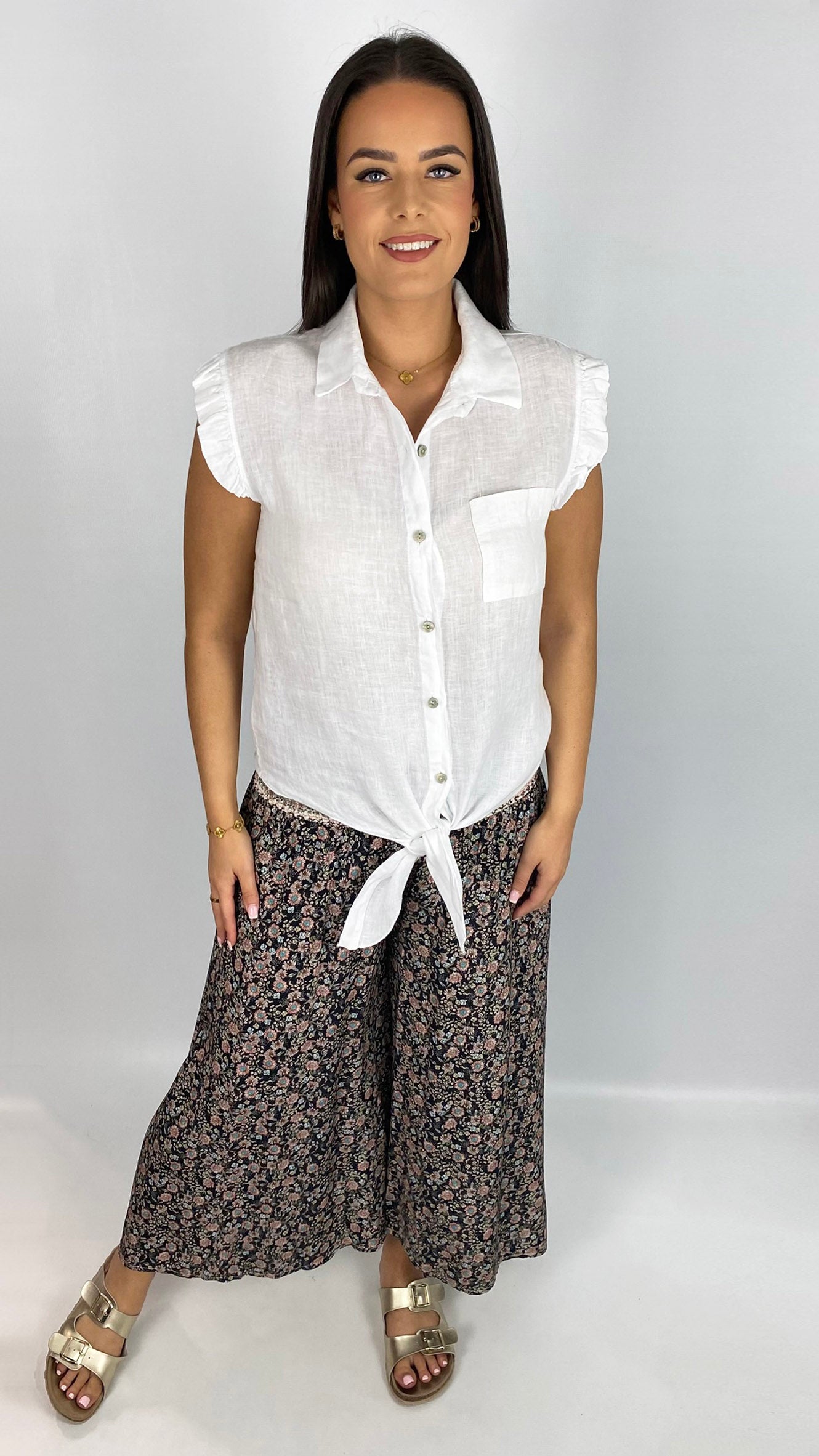 Print culotte pull-on pants | 4 Prints