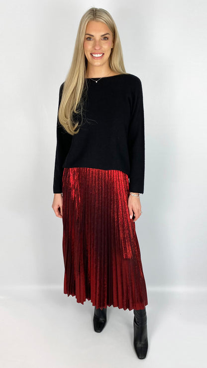 Foil pleated skirt (4 Colours) - 2 new colours!