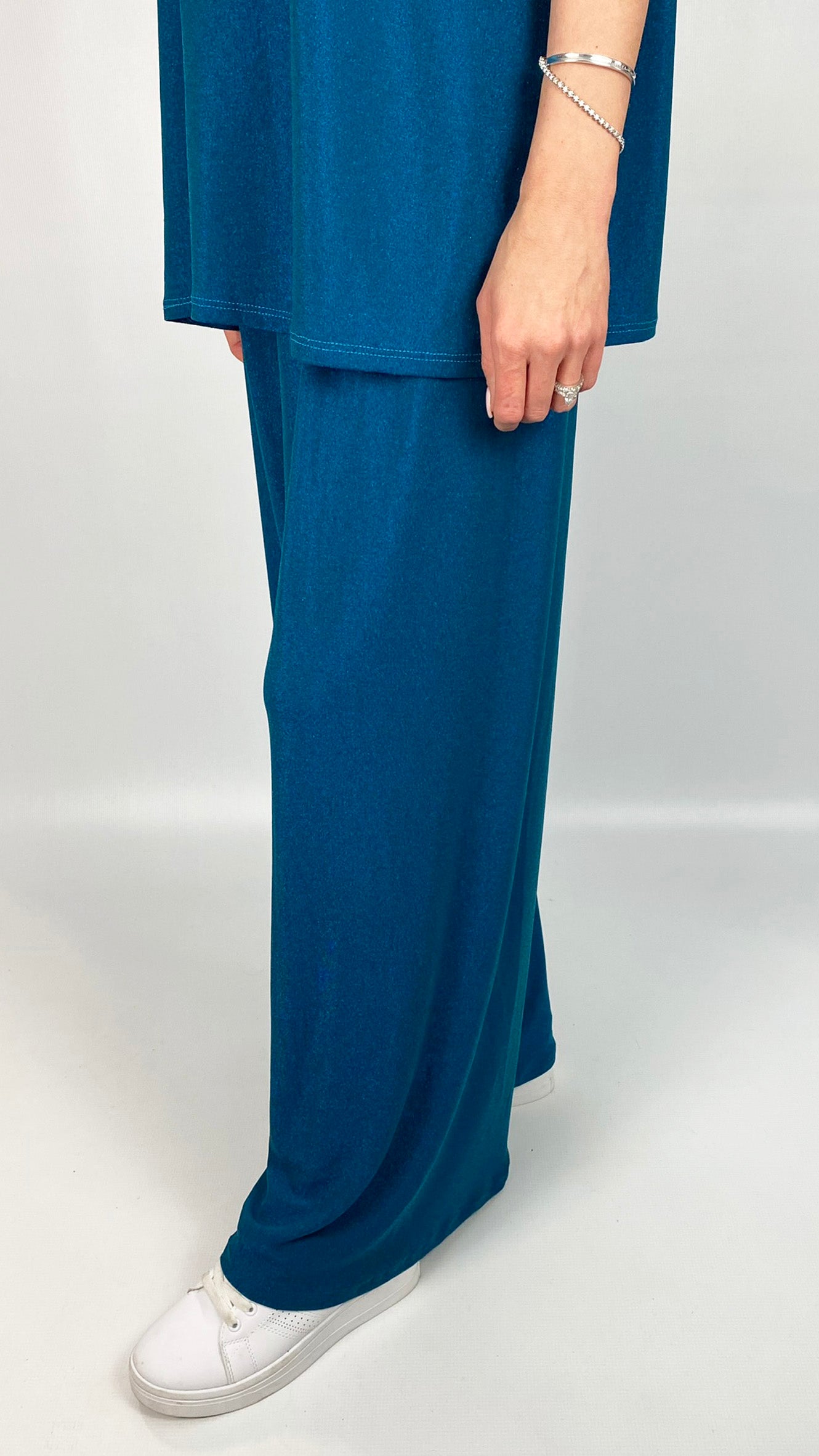 Lurex wide-leg trouser (3 Colours)