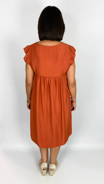 Crochet trimmed midi dress | 3 Colours | Limited!
