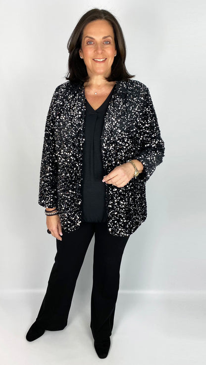 Velvet & sequin blazer (2 Colours)