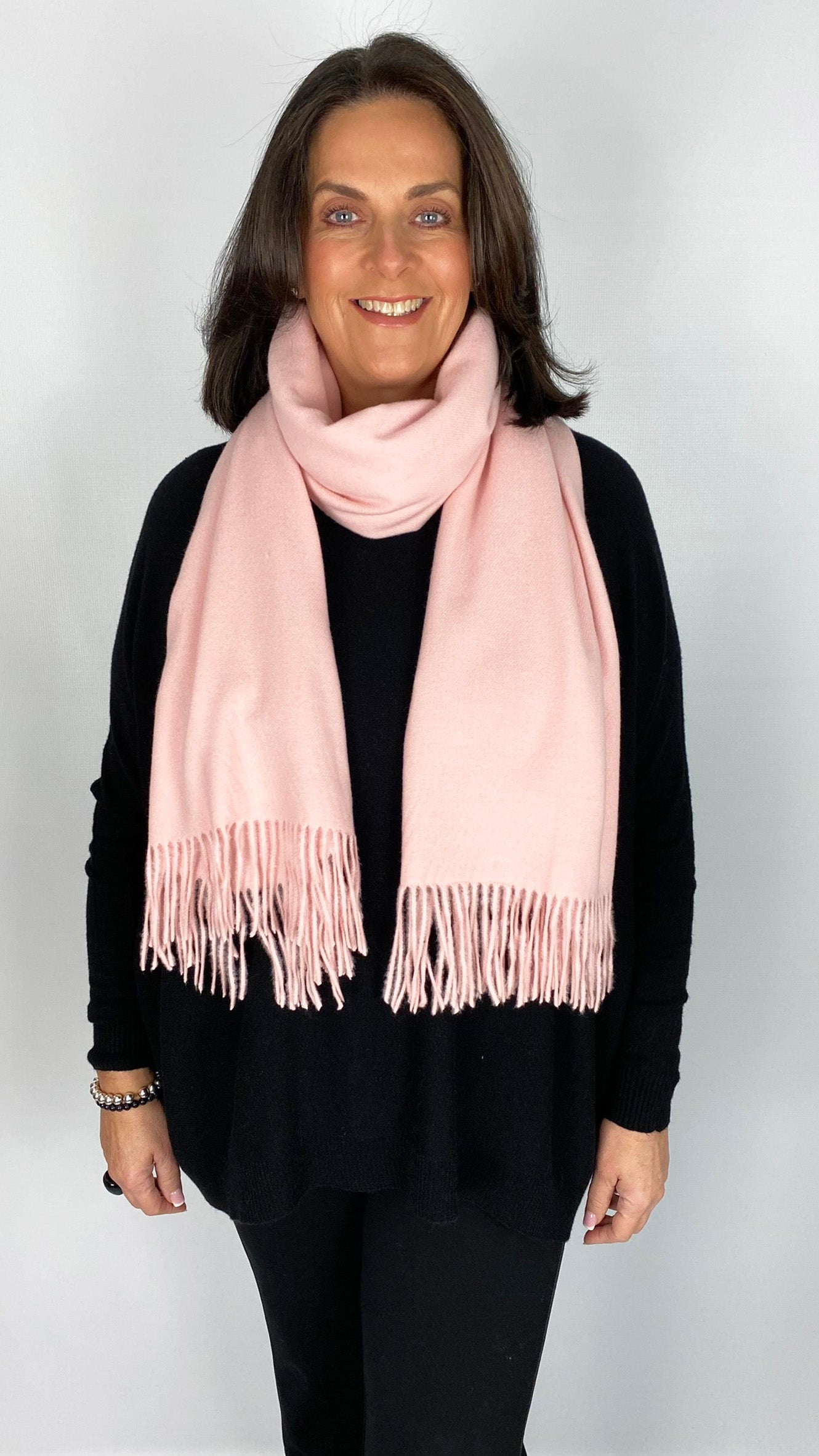 Cashmere mix fringed scarf (7 Colours) - 3 for £50 mix & match