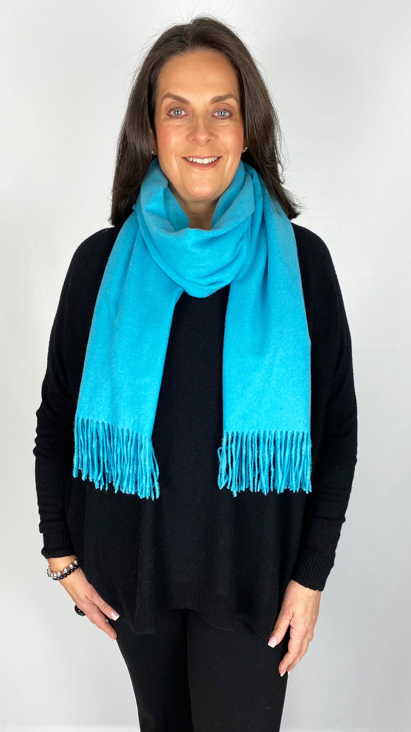 Cashmere mix fringed scarf (7 Colours) - 3 for £50 mix & match