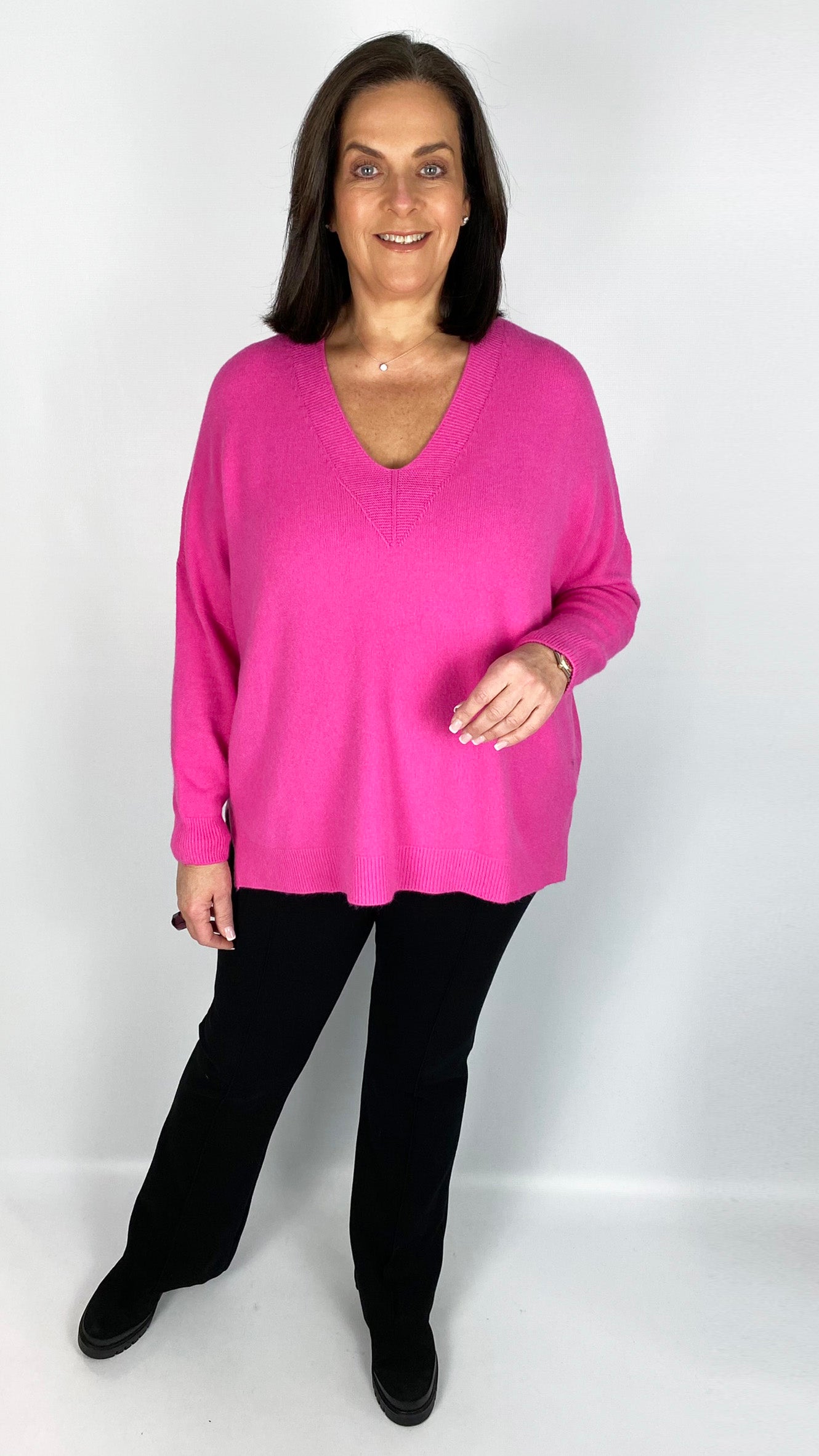 Thick ribbed v-neck jumper (5 Colours)