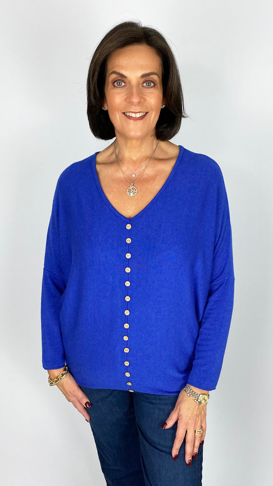 Button front ultra soft long sleeve top  | 8 Colours | back in!