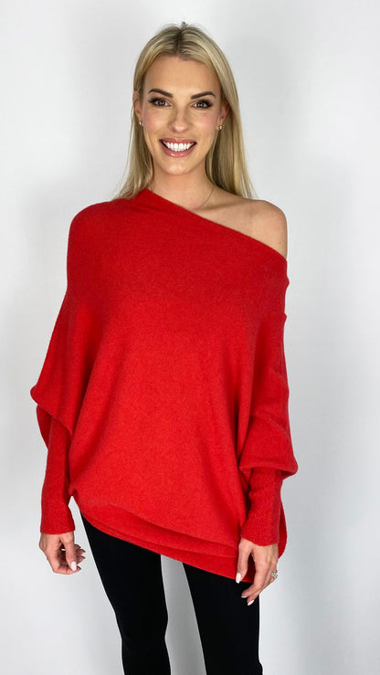 My soft asymmetric on/off the shoulder jumper (3 Colours) - new! 2025 colours