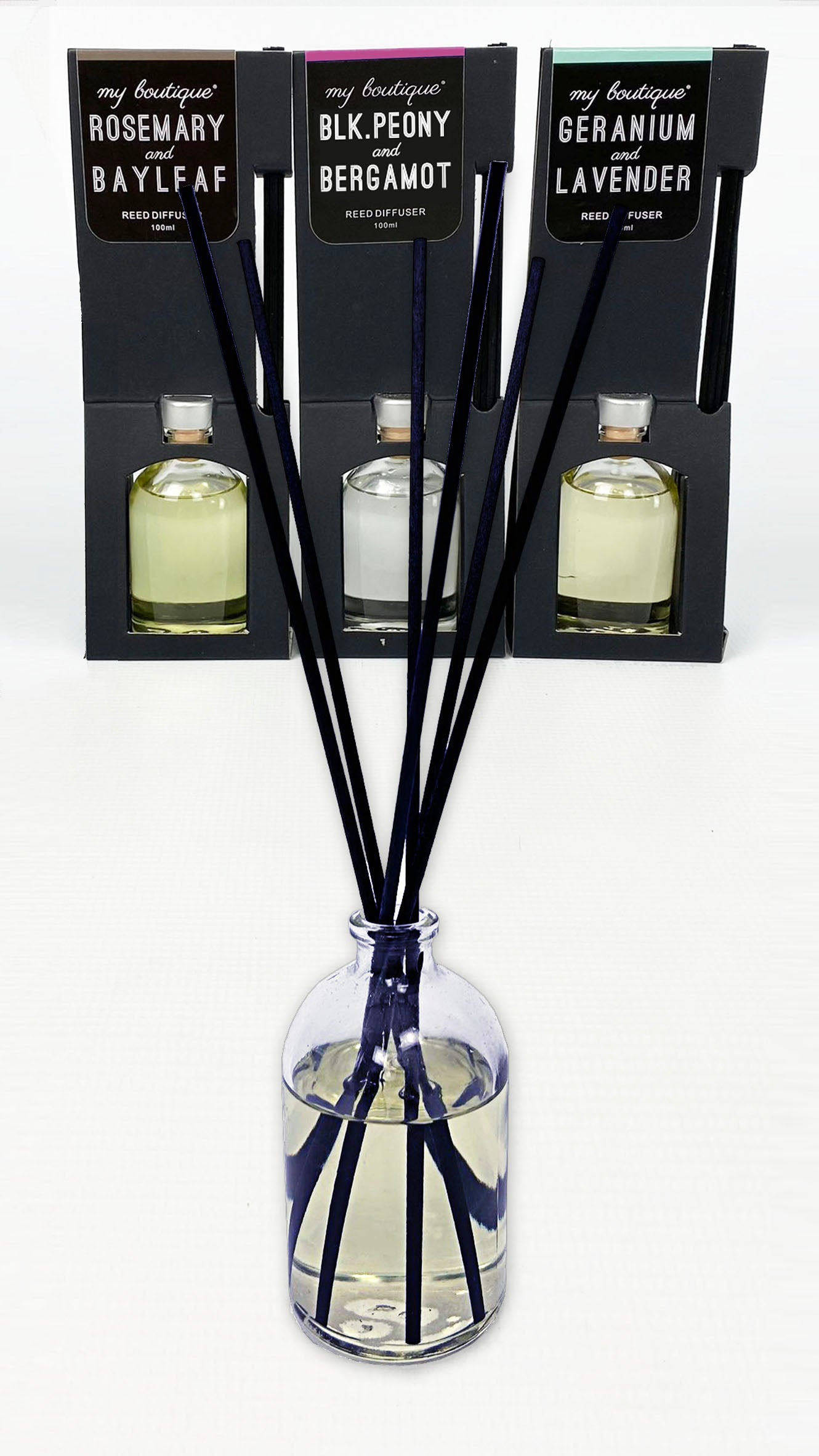 Reed diffuser set (3 natural scents)