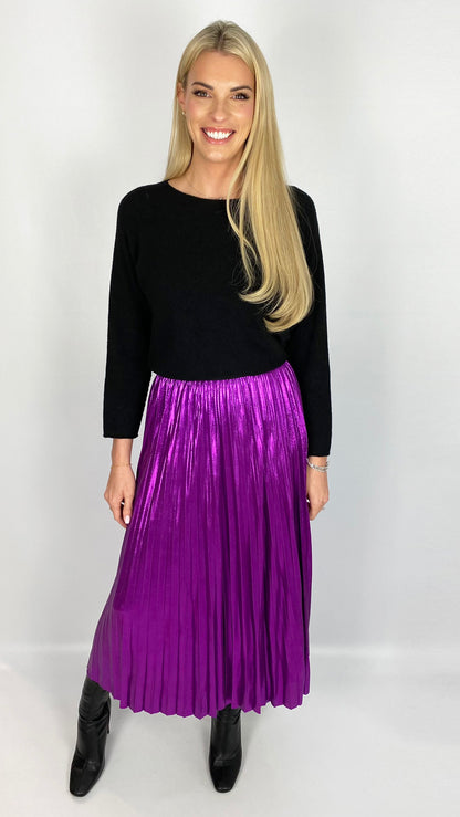 Foil pleated skirt (4 Colours) - 2 new colours!