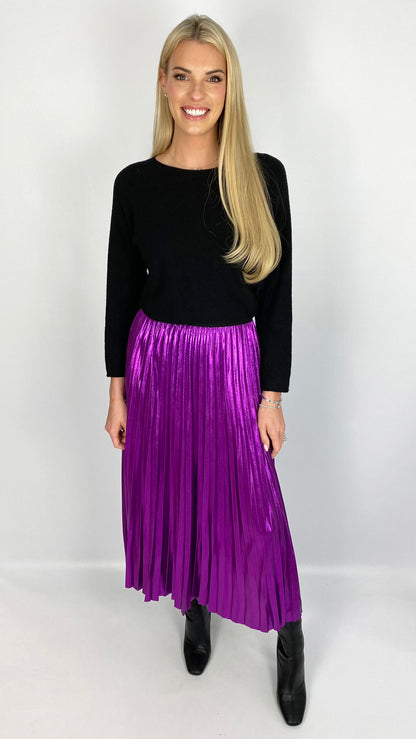 Foil pleated skirt (4 Colours) - 2 new colours!