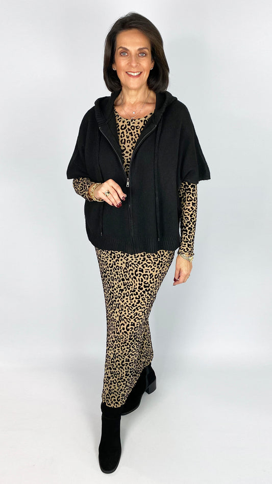 Devore & mesh AP long sleeve dress | Natural AP | by Malissa J