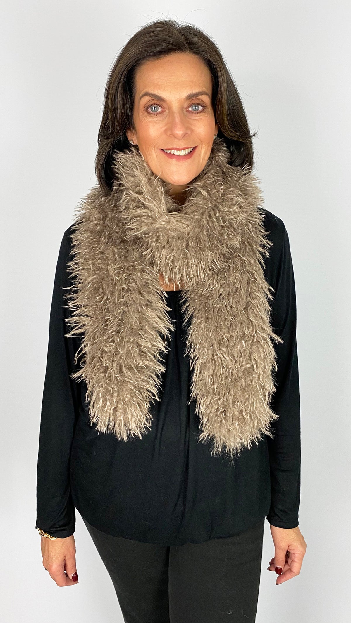 Faux mongolian fur scarf | 4 Colours | by Malissa J