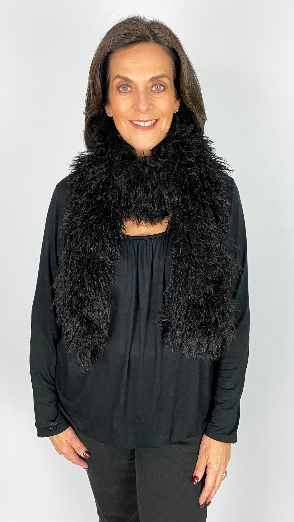 Faux mongolian fur scarf | 4 Colours | by Malissa J