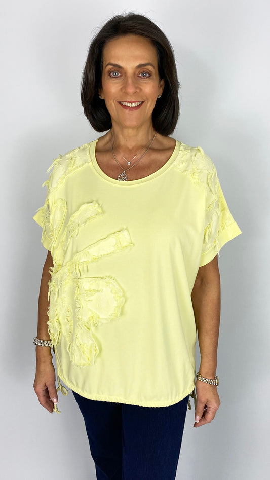 Drawstring hem flower top | 7 Colours | last 1s