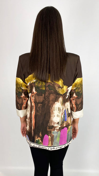 Landscape print blazer | 2 Colours