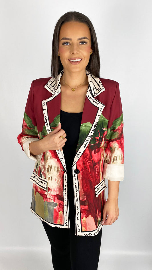 Landscape print blazer | 2 Colours