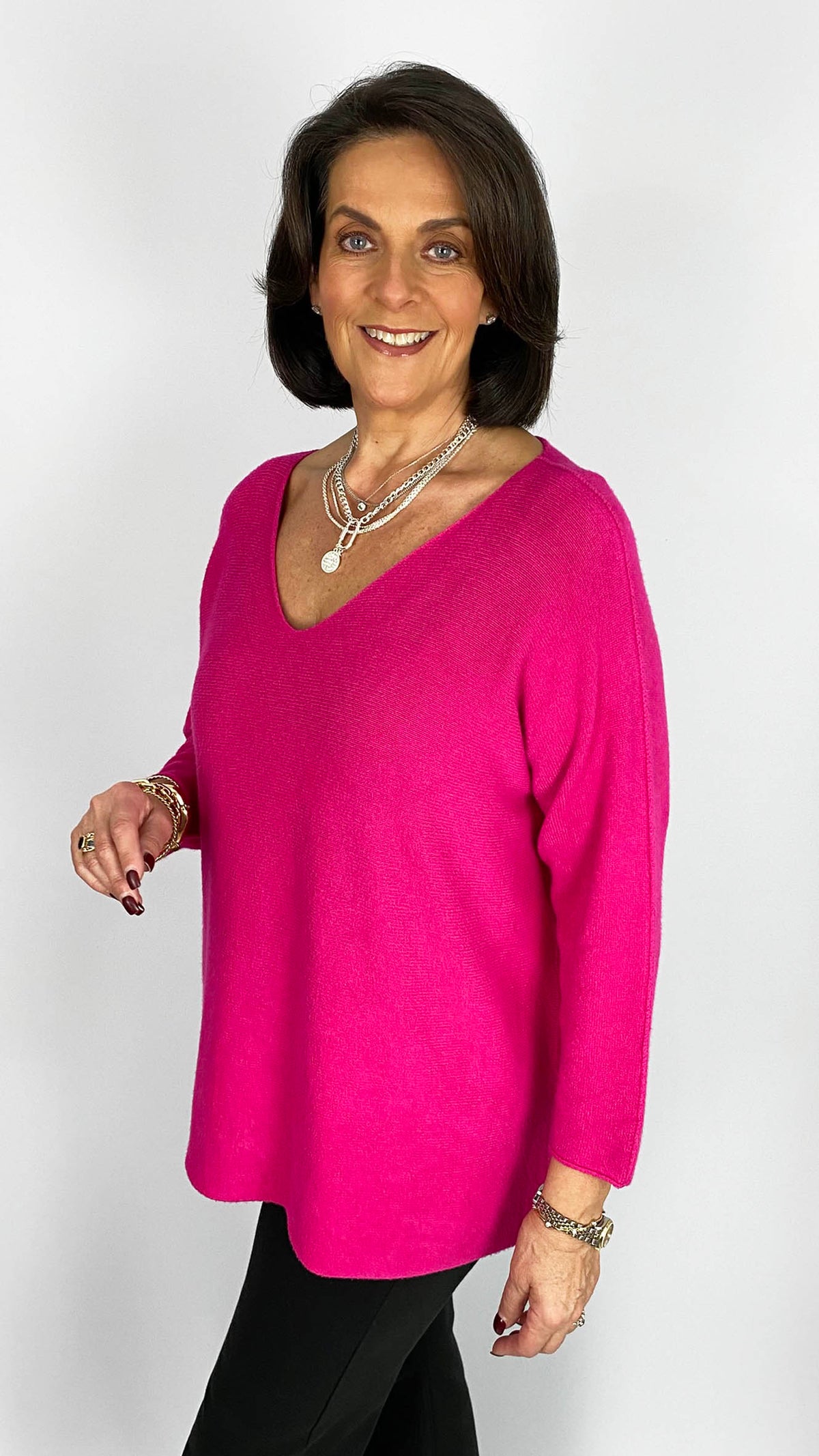 Ultra-soft oversized v-neck jumper | 7 Colours
