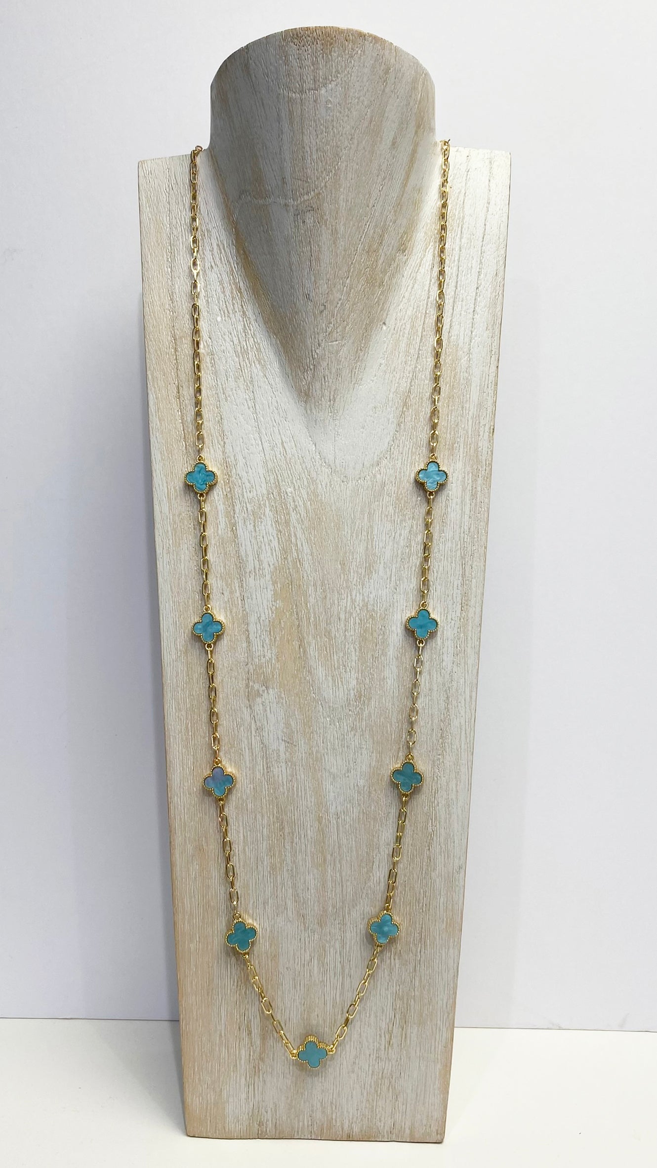 Multi clover long necklace (3 Colours)