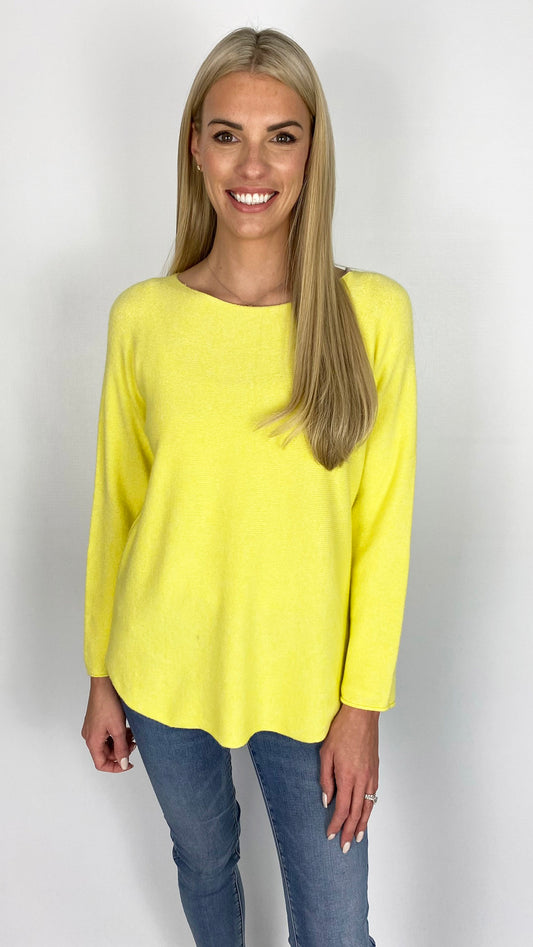 My curved hem slash neck jumper (8 Colours) - new! 2025 colours