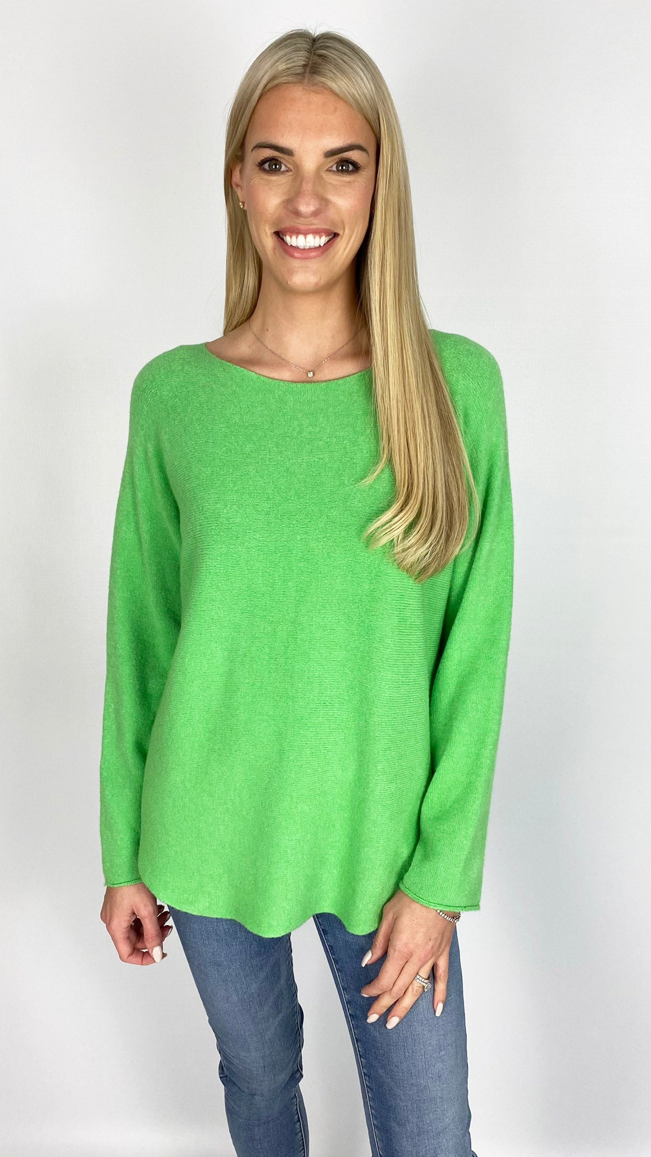 My curved hem slash neck jumper (8 Colours) - new! 2025 colours