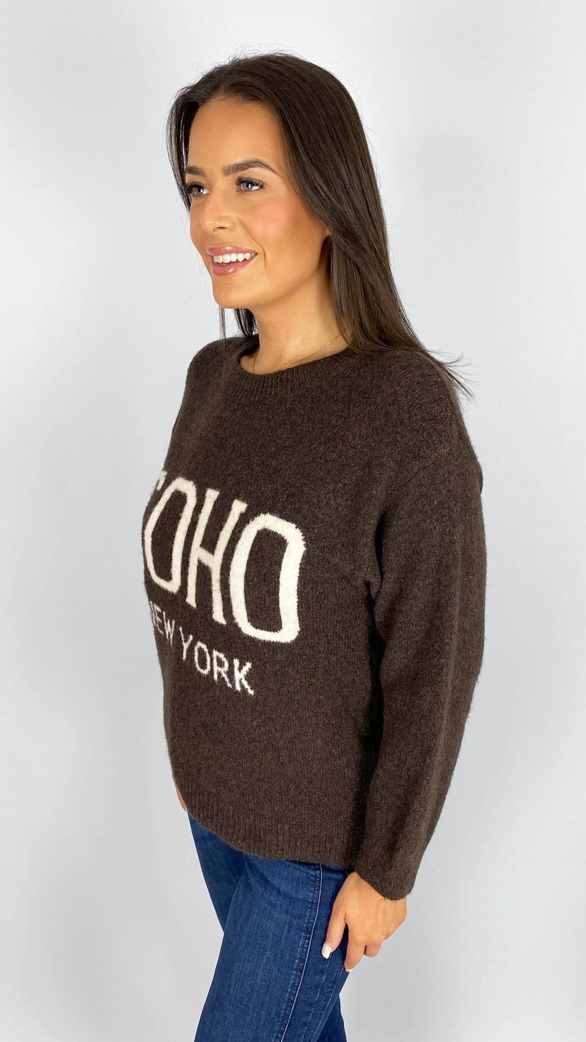 'Soho' slogan jumper | 2 Colours