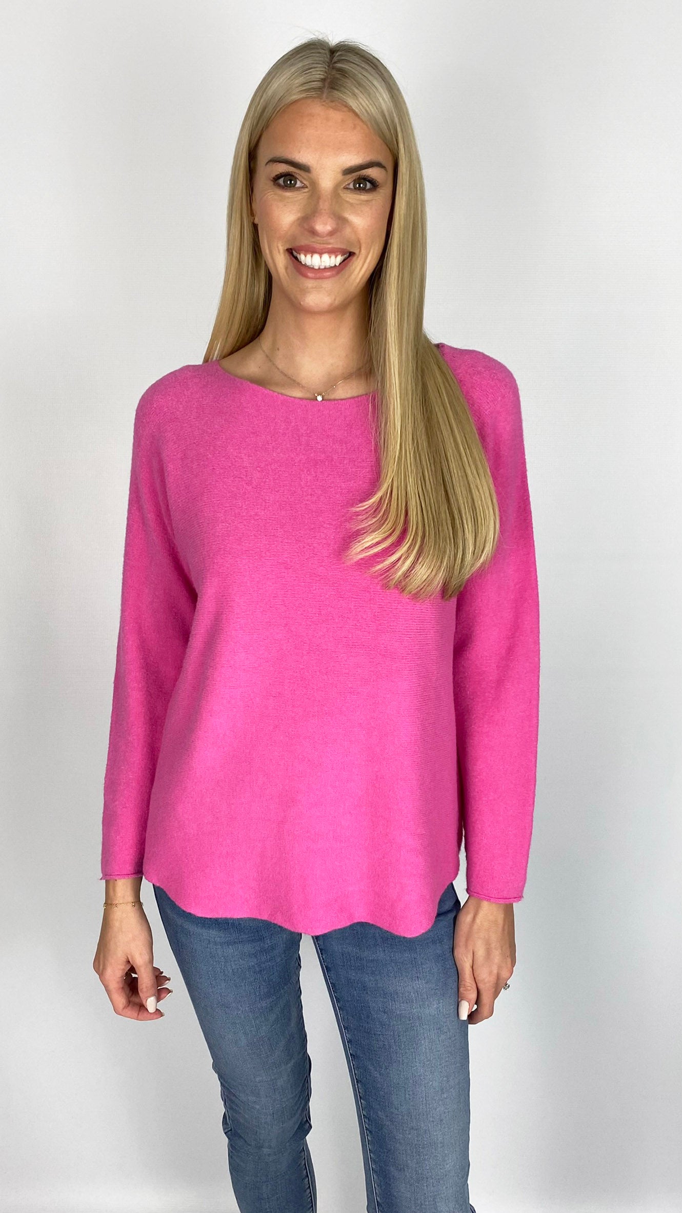 My curved hem slash neck jumper (8 Colours) - new! 2025 colours