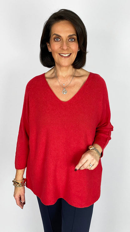Ultra-soft oversized v-neck jumper | 7 Colours