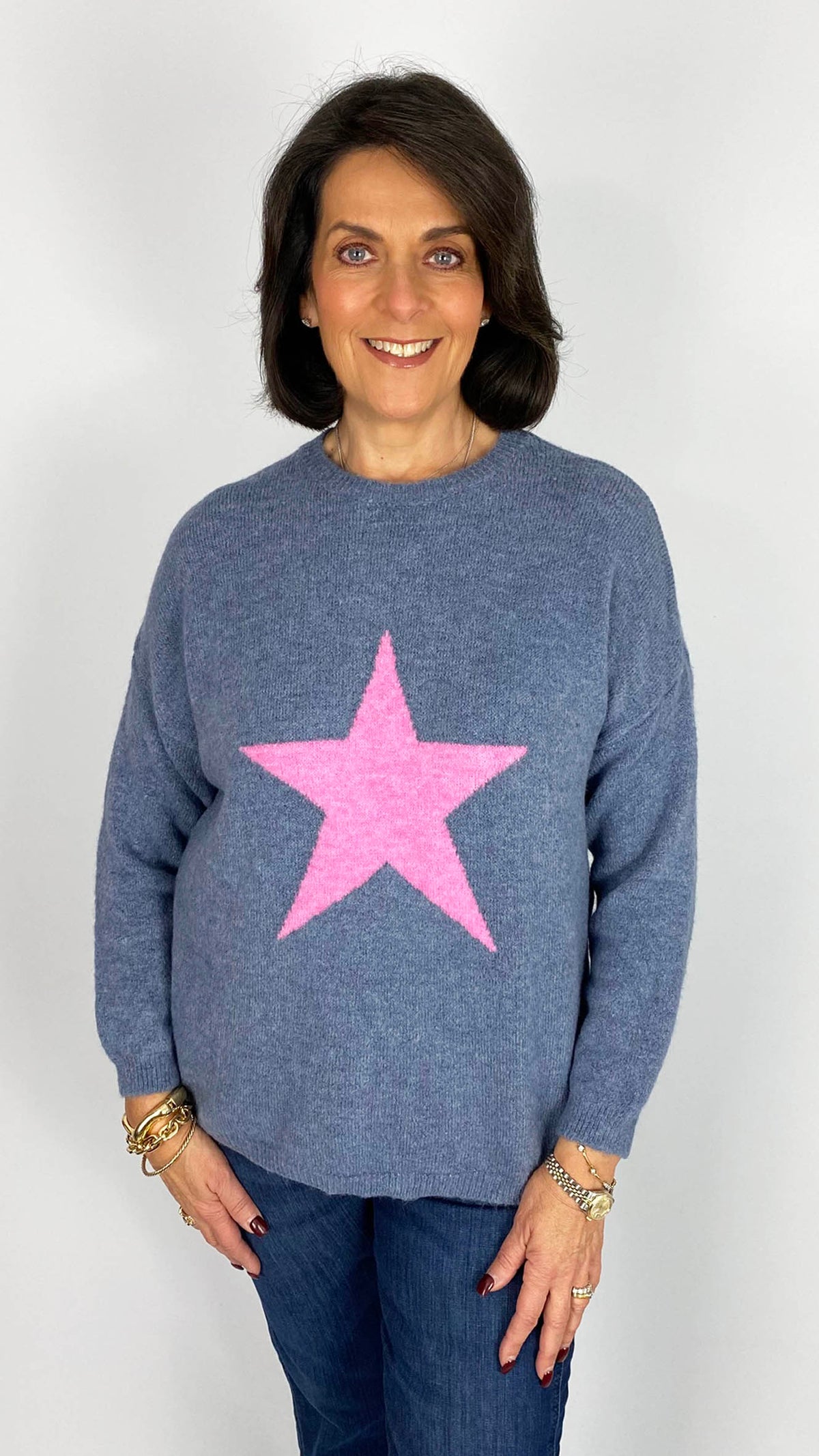 Contrast star soft jumper | 4 Colours