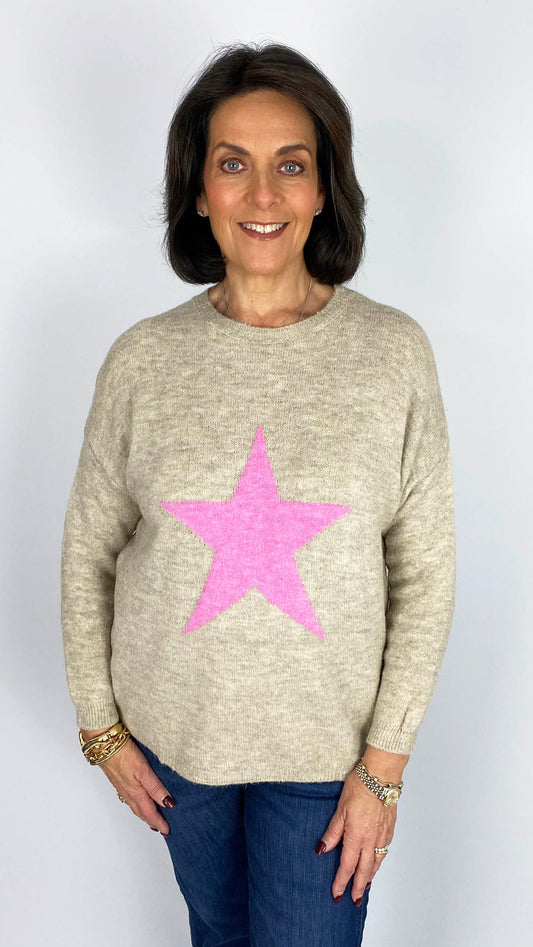 Contrast star soft jumper | 4 Colours