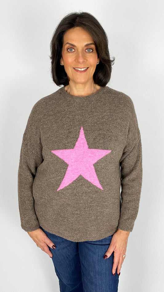 Contrast star soft jumper | 4 Colours
