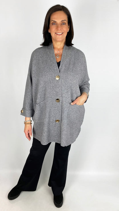 Feature pocket popper button cardigan | 5 Colours