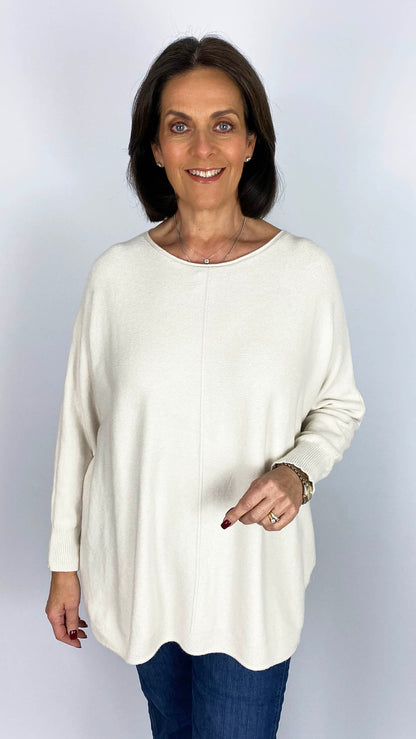 Centre-seam ribbed edge jumper | 6 Colours