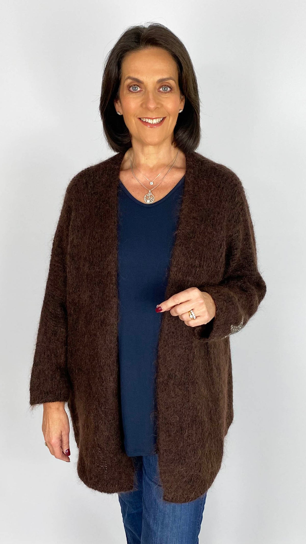 Star sleeve edge-to-edge cardigan | 6 Colours